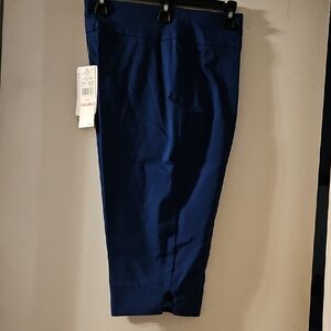 Ruby Rd Blue Capris Tailored Cropped